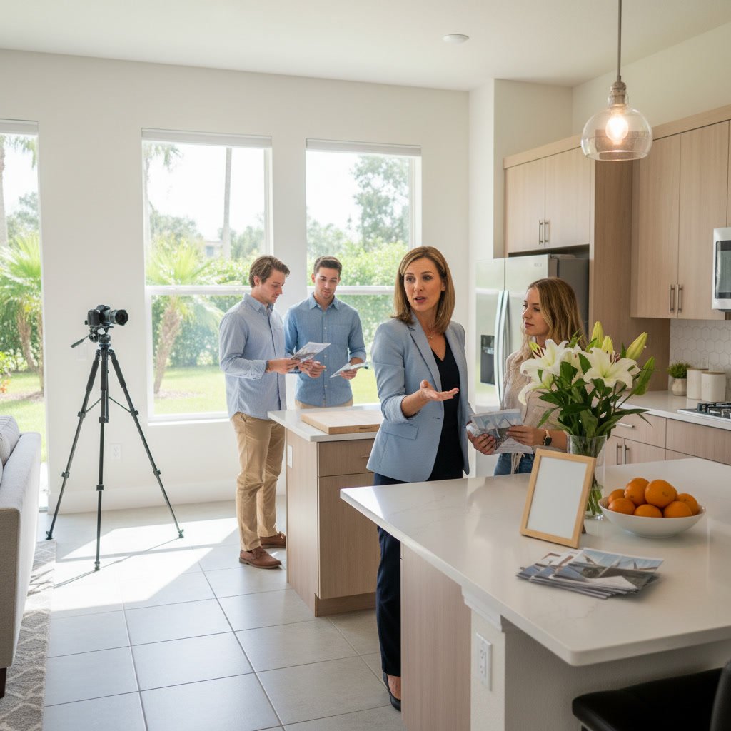 Property manager inspecting Orlando single family rental home
