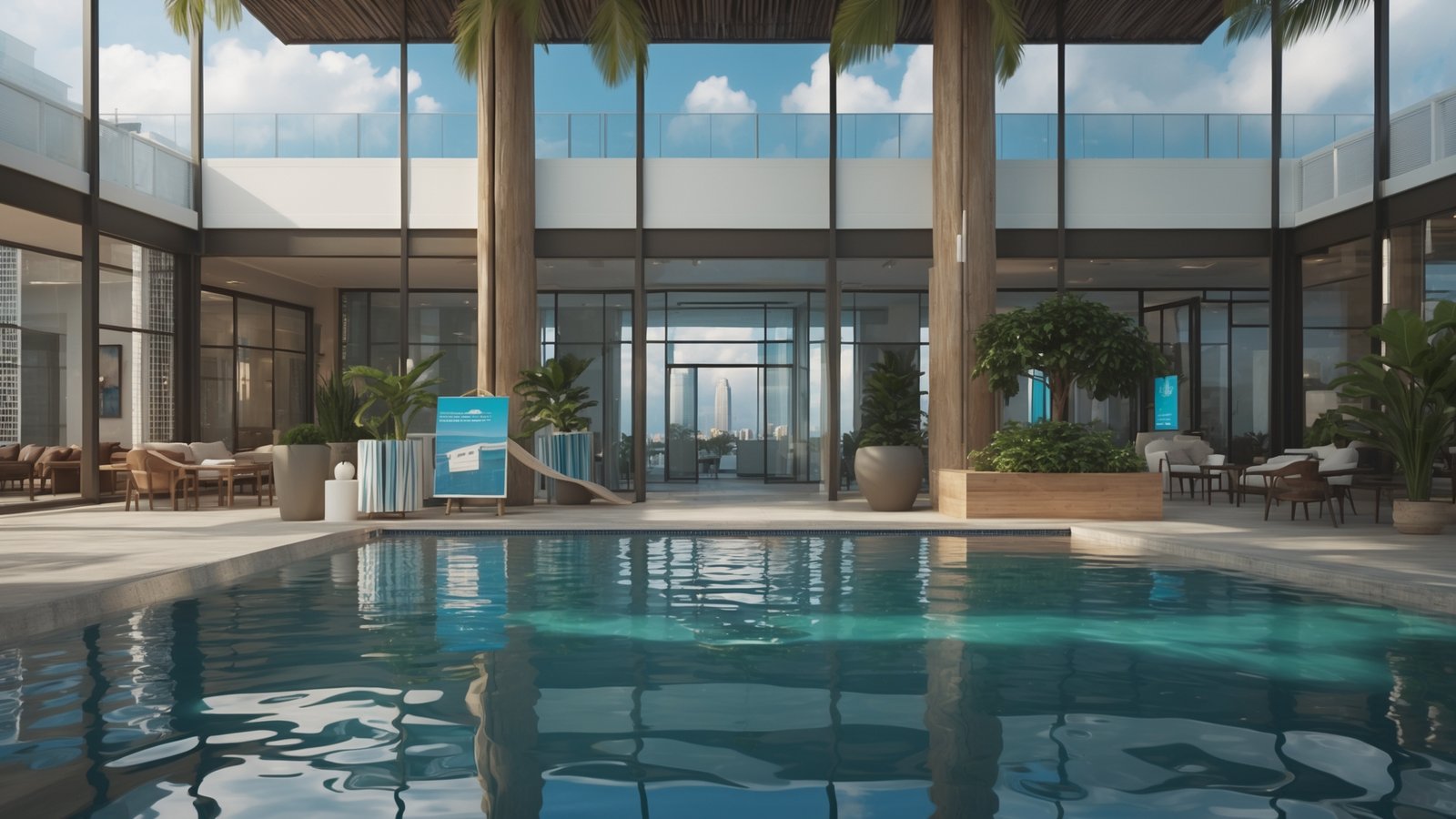 Title company office in Brickell processing condo closing documents