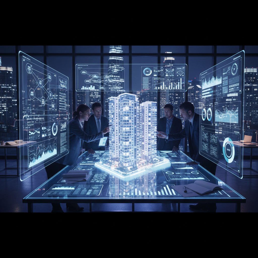 Evaluating new condo development plans and architectural blueprints