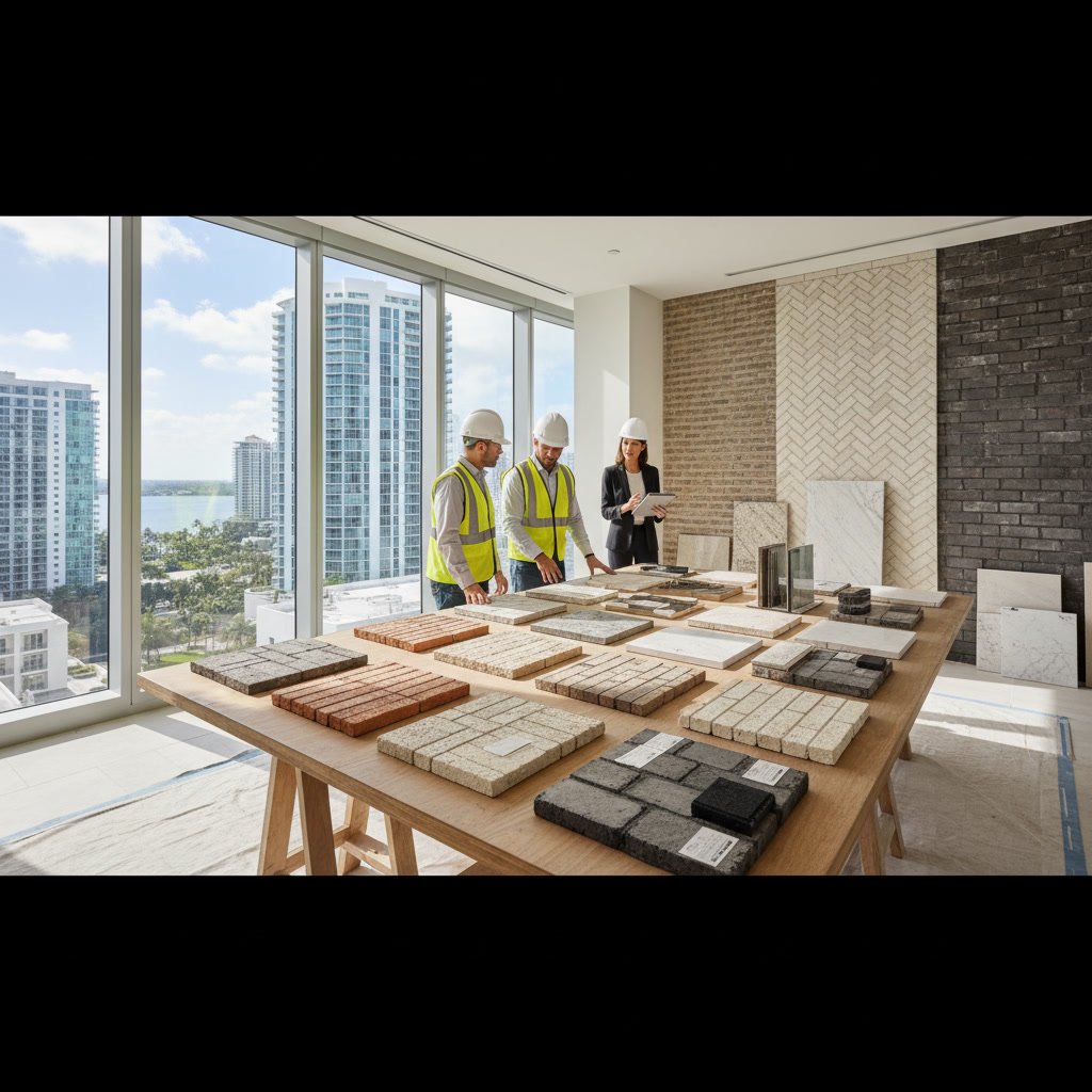 Luxury condo interior with modern finishes and waterfront views