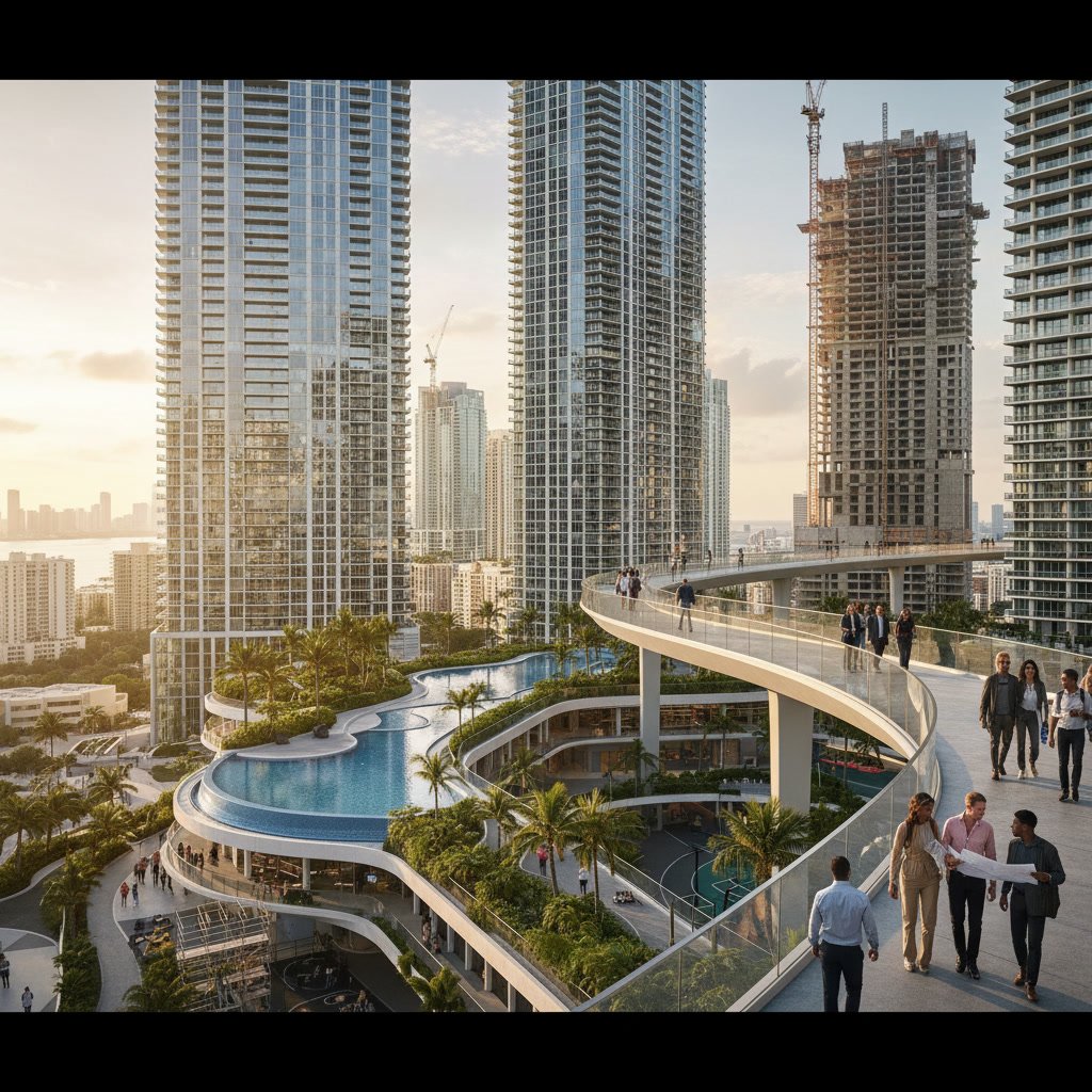 Modern condo development architectural plans showing amenity layouts